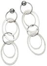 CELESTA Paar Ohrh&auml;nger Silber 925 rhodiniert aus Ringen 6cm lang