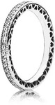Pandora Silberring Damen-Unendliche Herzen silberfarben 56/17,8