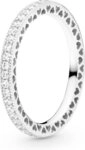 Pandora Fingerring Pandora Sparkle & Hearts Ring 190963CZ Damenring