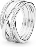 Pandora Fingerring Pandora Sparkling & Polished Lines Ring 190919CZ Damenring