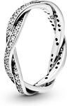 Pandora Fingerring Pandora Funkelnde Gedrehte Linien Ring 190892CZ Damenring