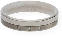 Boccia Fingerring Boccia Ring 0129-0352 Titan mit Diamanten (kein Set, 1-tlg)