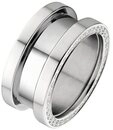 Bering Fingerring Bering Damen-Edelstahlring Edelstahl Farbstein, Zirkonia