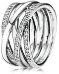 Pandora Fingerring Ring aus 925er Silber mit Zirkonia von PANDORA 190919CZ (Gr&ouml;&szlig;e: