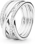 Pandora Fingerring Ring aus 925er Silber mit Zirkonia von PANDORA 190919CZ (Gr&ouml;&szlig;e: