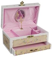 goki Spieluhr Ballerina IV, Spieldose, Rosa, mit Melodie Schwanensee