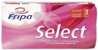 Fripa Toilettenpapier Toilettenpapier Select - 3-lagig gepr&auml;gt hochwei&szlig; 8 Rollen &agrave;