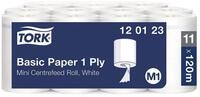TORK Papierhandtuch Innenabrollung (11-St), 1-lagig, wei&szlig;, Tissue, 21,5 cm x...