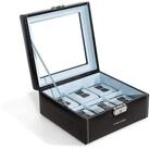 Friedrich23 Uhrenbox Bond mit Glasdeckel f&uuml;r 6 Uhren