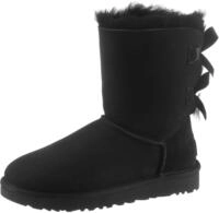 Schlupfboots UGG "Bailey Bow 2", M&auml;dchen, Gr. 5 (36), schwarz, Obermaterial: 100%