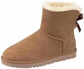 Schlupfboots UGG "Mini Bailey Bow 2", M&auml;dchen, Gr. 5 (36), braun (chestnut),