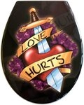 ADOB WC-Sitz Love Hurts, Absenkautomatik, zur Reinigung abnehmbar