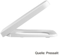 Pressalit WC-Sitz PRESSALIT Plan WC-Sitz, Festscharnier, wei&szlig; 824000-DB6999