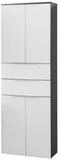 FACKELMANN Hochschrank Kara Hochschrank Korpusfarbe: Anthrazit Frontfarbe:...