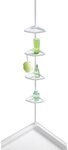 WENKO Duschregal Wenko Teleskop-Duschecke Easy Aluminium, wei&szlig;, 4