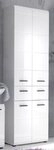 trendteam Hochschrank Hochschrank breit Skin, wei&szlig; Hochglanz (1-St) Badschrank