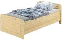 ERST-HOLZ Massivholzbett Seniorenbett Extra Hoch 100 x 200 cm H&ouml;henverstellbar