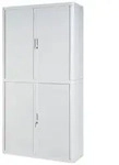 EASYOFFICE Rollladenschrank easyOffice Korpus grau, Lamellen farbig grau 110 cm...