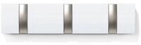 Umbra Garderobenpaneel Umbra Wandgarderobe Mini Flip 3 Haken weiss 318853