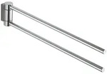 Keuco Handtuchhalter Plan, Schwenkbar 2-armig silberfarben 6.9 cm x 43.8 cm