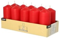 PAPSTAR Stumpenkerze Stumpenkerzen &Oslash; 40 mm, 90 mm rot 40 Stk