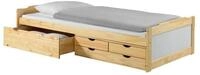 IDIMEX Funktionsbett ANDREA, Bett mit Stauraum Kinderbett G&auml;stebett 4 Schubladen