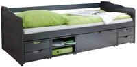 Ticaa Funktionsbett Sofabett Funktionsbett G&auml;stebett Marlies Kiefer, Grau lackiert