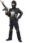 JADEO Kost&uuml;m S.W.A.T. Kinderkost&uuml;m schwarz
