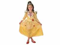 Rubies Kostüm Disney Prinzessin Belle Glanzkostüm für Kinder, Klassische