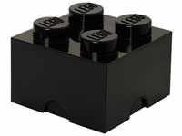LEGO Aufbewahrungsstein mit 4 Noppen schwarz