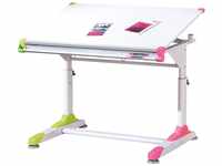 Inter Link Schreibtisch 2Colorido, höhenverstellbarer Kindertisch mit neigbarer