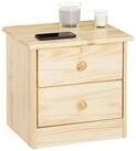 IDIMEX Nachtkommode RONDO, Nachttisch RONDO Kiefer massiv lackiert mit 2...