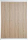 roba&reg; Kleiderschrank Gabriella 3-t&uuml;rig - Holz - Wei&szlig; mit Dekor Sonoma Eiche...