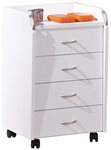 Inter Link Rollcontainer in wei&szlig; mit 4 Schubladen, (BxHxT: 40x65x36 cm)