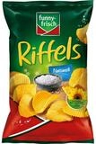 funny-frisch Knabberei, funny frisch Riffles Naturell Kartoffelchips vegetarisch 150g