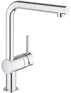 Grohe K&uuml;chenarmatur Minta, L-Auslauf, herausziehbarer Mousseur