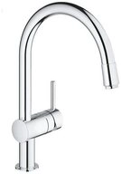 Grohe K&uuml;chenarmatur Minta, 1/2" C-Auslauf herausziehbarer Mousseur