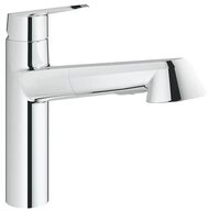 Grohe K&uuml;chenarmatur Eurodisc Cosmopolitan, mittelhoher Auslauf, herausziehbare