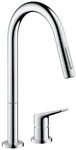 hansgrohe K&uuml;chenarmatur Axor Citterio M 220 2-Loch K&uuml;chenmischer mit Ausziehbrause