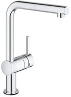 Grohe K&uuml;chenarmatur Minta Touch, L-Auslauf herausziehbarer Mousseur