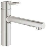 Grohe K&uuml;chenarmatur Concetto, Sp&uuml;lbrause, Laminarstrahl
