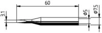 Ersa L&ouml;tkolben Ersa 0172KD L&ouml;tspitze Mei&szlig;elform, gerade Spitzen-Gr&ouml;&szlig;e 3.10 mm