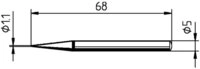 Ersa L&ouml;tkolben Ersa 0032BD L&ouml;tspitze Bleistiftform Spitzen-Gr&ouml;&szlig;e 1.10 mm Inhalt 1