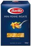 Barilla Nudeln, Barilla Piccolini Mini Penne Rigate Pasta aus Hartweizengriess 500g