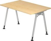 HAMMERBACHER Schreibtisch Schreibtisch A-Fu&szlig; 120x80cm Ahorn