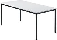 HAMMERBACHER Konferenztisch Besprechungstisch 1600x800mm Grau Fu&szlig; Rundrohr schwarz