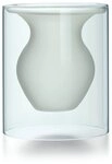 PHILIPPI Kugelvase, Glas, mundgeblasen in Glasr&ouml;hre