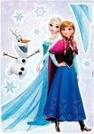 Komar Wandtattoo Frozen Sisters - Gr&ouml;&szlig;e 50 x 70 cm (8 St), selbstklebend,