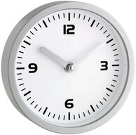 TFA Dostmann Wanduhr Quarz-Badezimmer-/Feuchtraumuhr 60.3012 (Badezimmer-/Feuchtraum