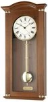 AMS Funk-Pendelwanduhr F5014/1 (Quarzuhr, Holzgeh&auml;use, Nussbaum,Made in